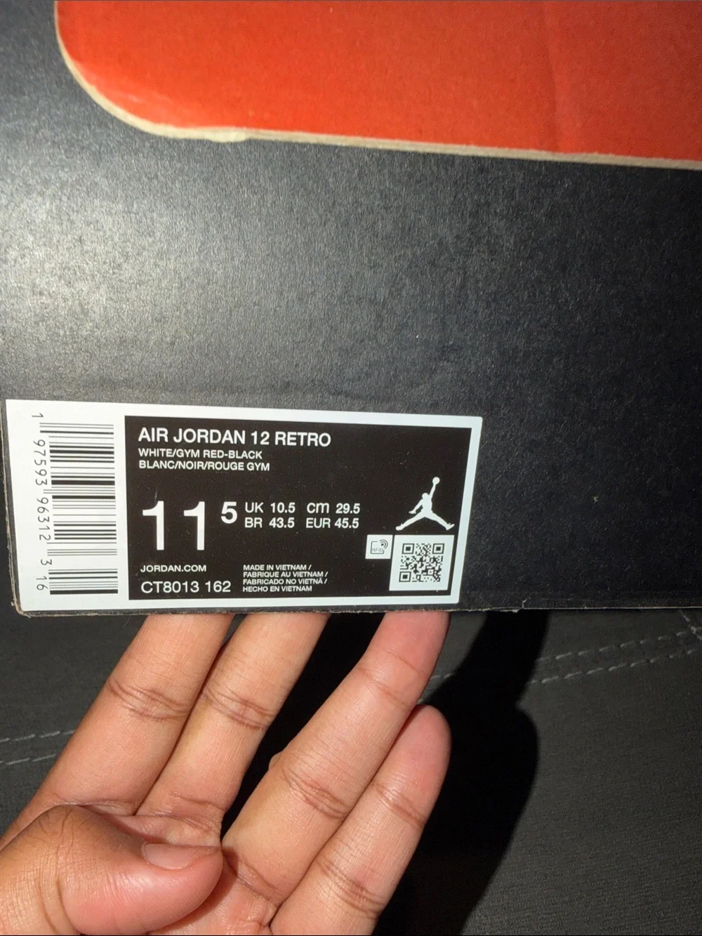 Jordan Air Jordan 12 Retro - White / Red / Black